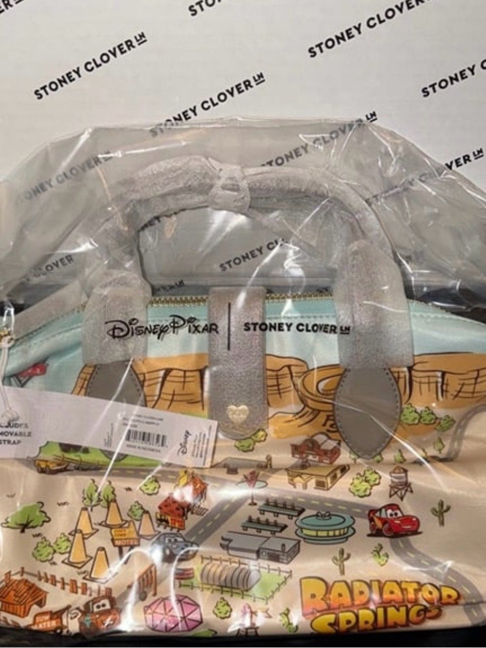 Stoney Clover Lane Radiator Springs Crossbody Satchel Pouchette 03 - Picture 3 of 9